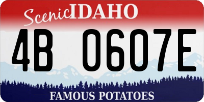ID license plate 4B0607E