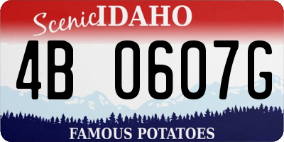 ID license plate 4B0607G