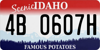 ID license plate 4B0607H