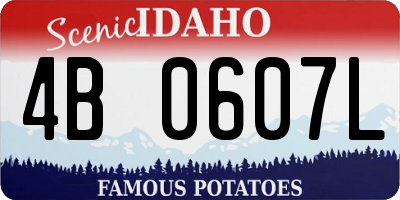 ID license plate 4B0607L