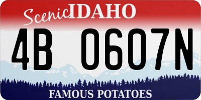 ID license plate 4B0607N