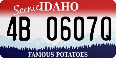 ID license plate 4B0607Q