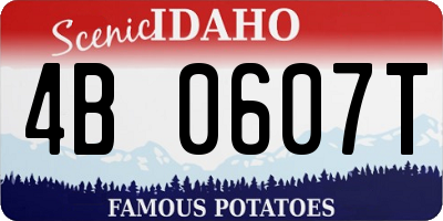 ID license plate 4B0607T