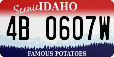 ID license plate 4B0607W