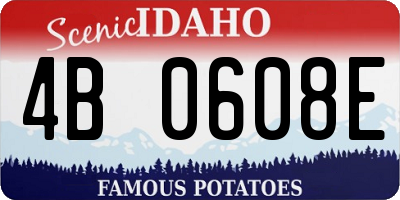 ID license plate 4B0608E