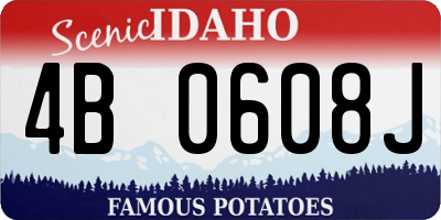 ID license plate 4B0608J