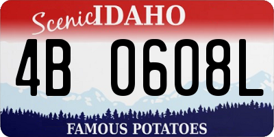 ID license plate 4B0608L