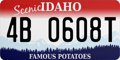 ID license plate 4B0608T