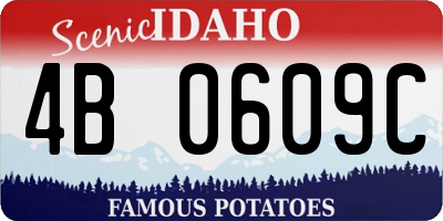 ID license plate 4B0609C