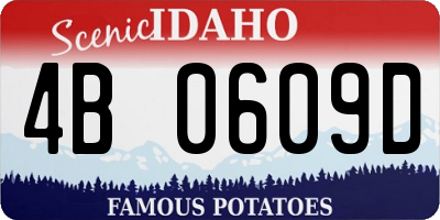 ID license plate 4B0609D