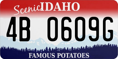 ID license plate 4B0609G