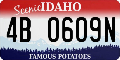 ID license plate 4B0609N