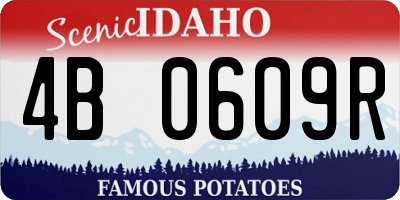 ID license plate 4B0609R