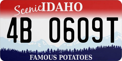 ID license plate 4B0609T