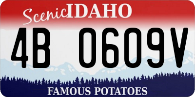 ID license plate 4B0609V
