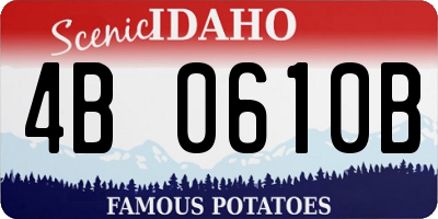 ID license plate 4B0610B