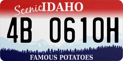 ID license plate 4B0610H