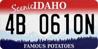 ID license plate 4B0610N
