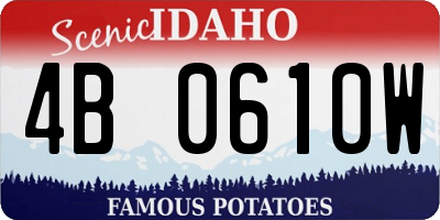 ID license plate 4B0610W