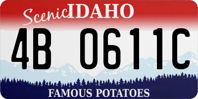 ID license plate 4B0611C