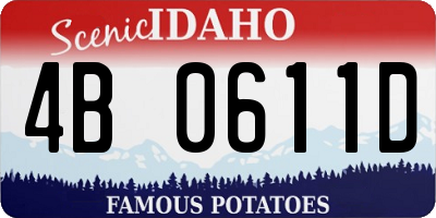 ID license plate 4B0611D