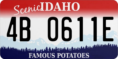 ID license plate 4B0611E