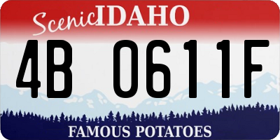 ID license plate 4B0611F