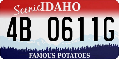 ID license plate 4B0611G
