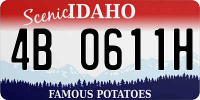 ID license plate 4B0611H