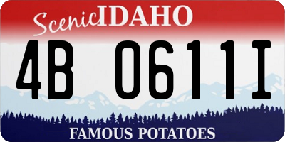 ID license plate 4B0611I