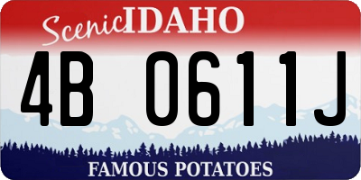ID license plate 4B0611J