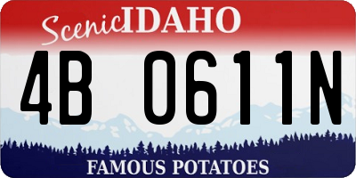 ID license plate 4B0611N