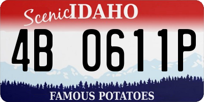 ID license plate 4B0611P