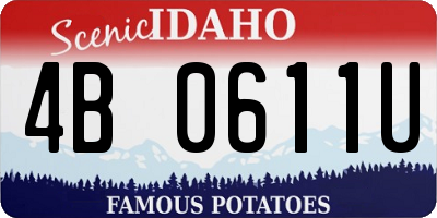 ID license plate 4B0611U
