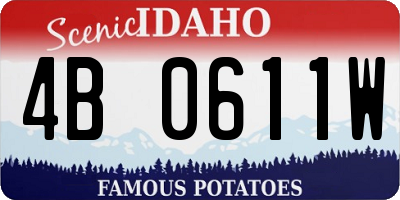 ID license plate 4B0611W