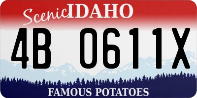 ID license plate 4B0611X