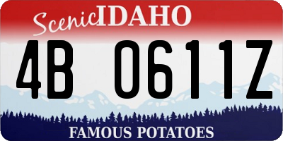 ID license plate 4B0611Z