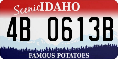 ID license plate 4B0613B