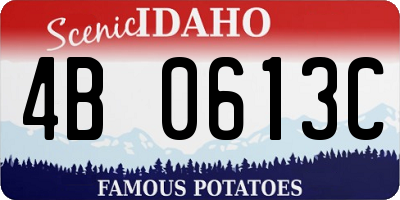 ID license plate 4B0613C