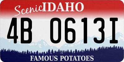 ID license plate 4B0613I