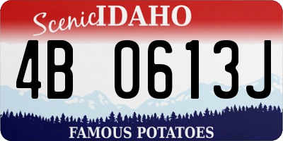 ID license plate 4B0613J