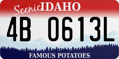 ID license plate 4B0613L