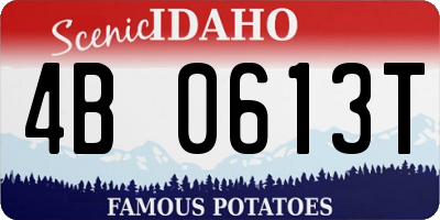 ID license plate 4B0613T