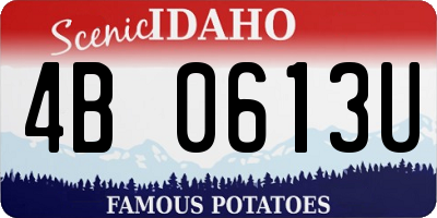 ID license plate 4B0613U