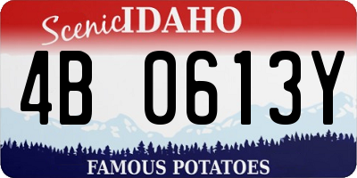 ID license plate 4B0613Y