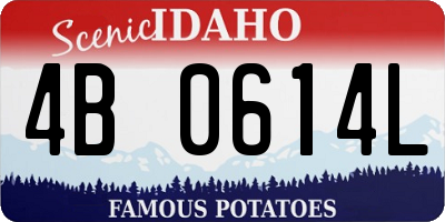 ID license plate 4B0614L
