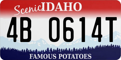 ID license plate 4B0614T