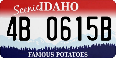 ID license plate 4B0615B