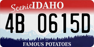 ID license plate 4B0615D