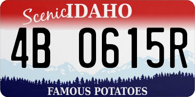 ID license plate 4B0615R